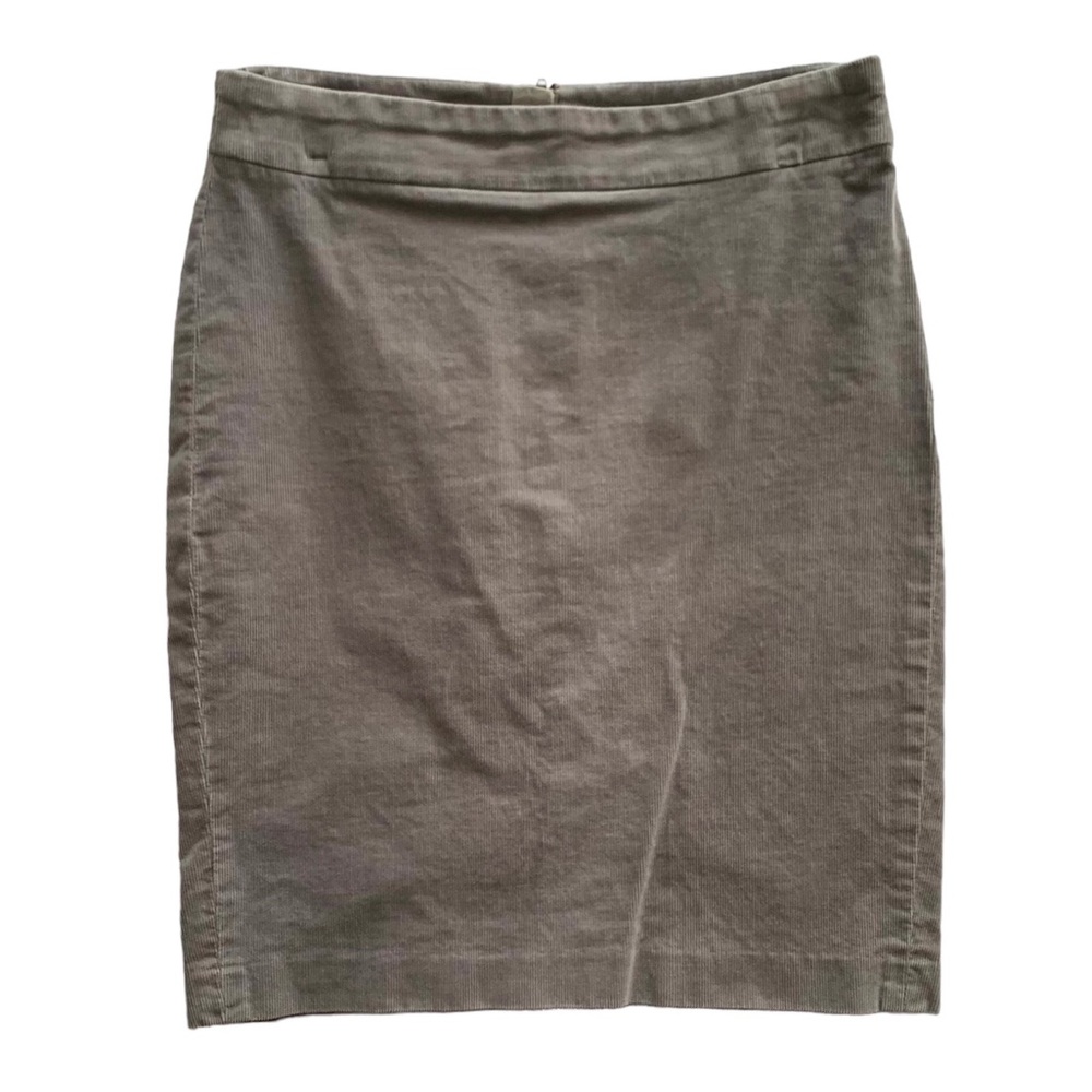 J. Crew Stretch gray corduroy skirt, 2